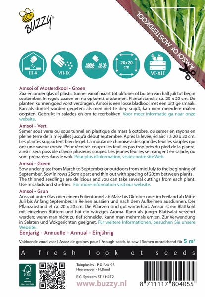 Amsoi Senfkohl Saatguttüte