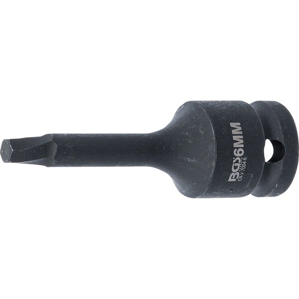 BGS Schraubenausdreher Antrieb Innenvierkant 12,5 mm (1/2) für defekten Innensechskant 6 mm - 7004-6