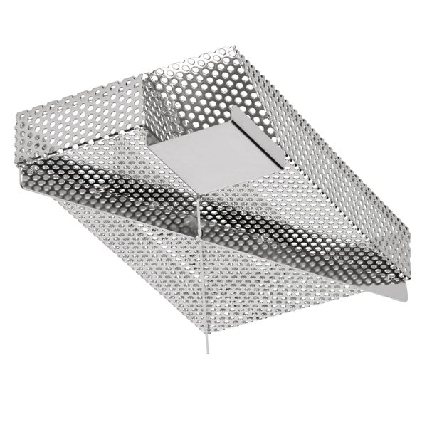 ECD Germany Kaltrauchgenerator aus Edelstahl mit 3 Kammern für Sparbrand, 20x12,5 cm, Kaltraucherzeuger zum Kalträuchern und Smoken im Räucherofen, Kugelgrill, BBQ, Food Smoker, Cold Smoke Generator