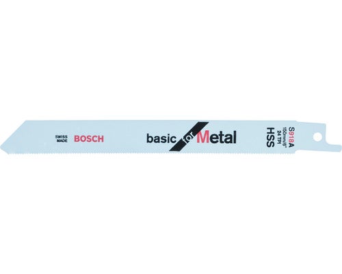 BOSCH Säbelsägeblatt S 918 AF für Metall 2er Pack, Länge 150 mm