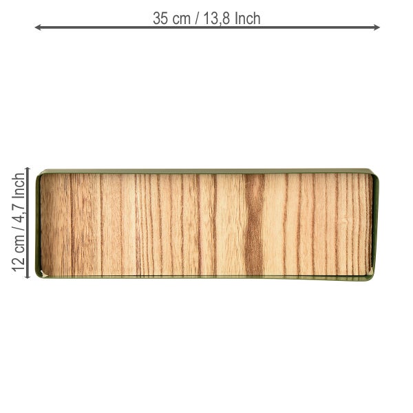 Holzkiste mit den Maßen 35 x 12 Zentimeter