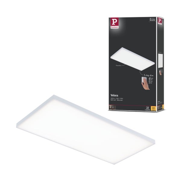 Paulmann Velora LED Panel mit 3-Stufen-Dimmfunktion und Paulmann Logo