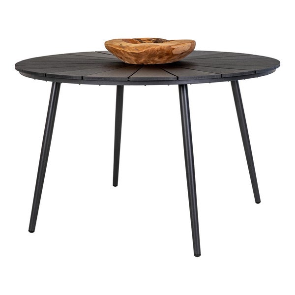 Atlanta Gartentisch Ø120cm Nonwood schwarz. 120 X 120 X 74 cm