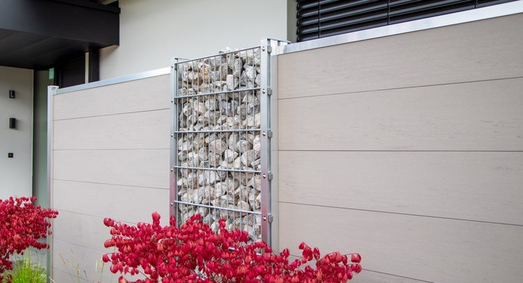 GartenLand Musterstück WPC Zaun XL Ameland Sand-Multicolor 20 cm