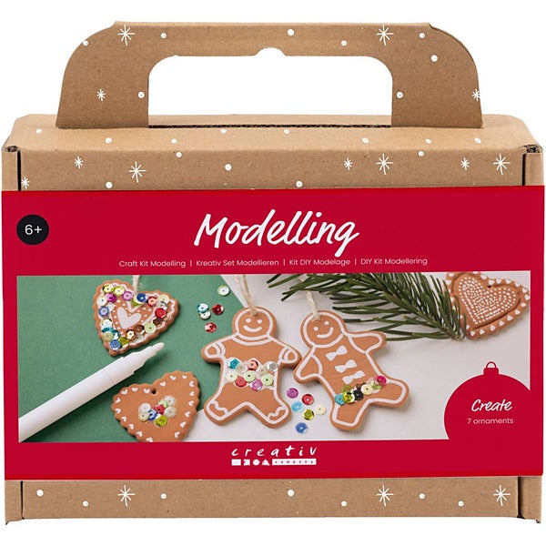 Creativ Company  Kreativ Set Modellieren, Kleine Kuchenfiguren, Mittelbraun