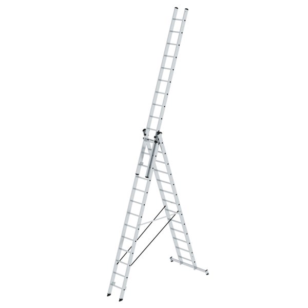 Aluminium Mehrzweckleiter im A-Zustand mit ausgefahrener Leiter