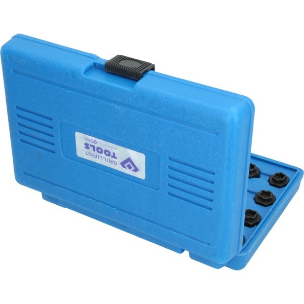 Brilliant Tools Logo Werkzeugkasten geöffnet mit Werkzeugeinsätzen