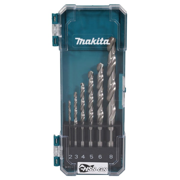 Makita Bohrer Set im Koffer mit verschiedenen Größen.