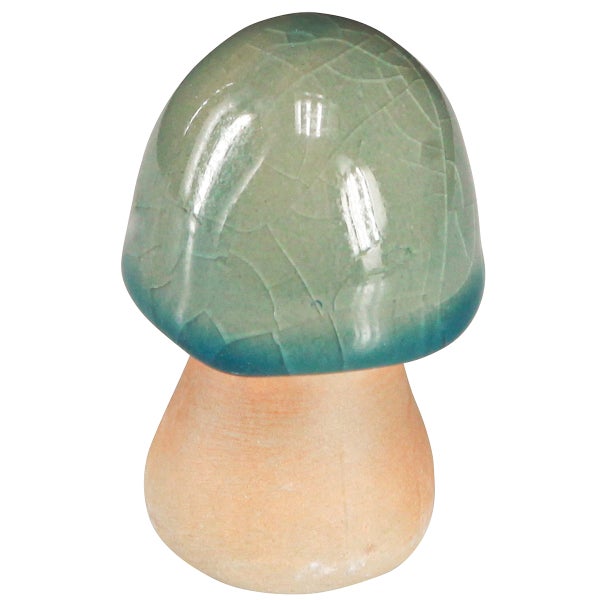 Dekorative Keramikpilzfigur für den Garten