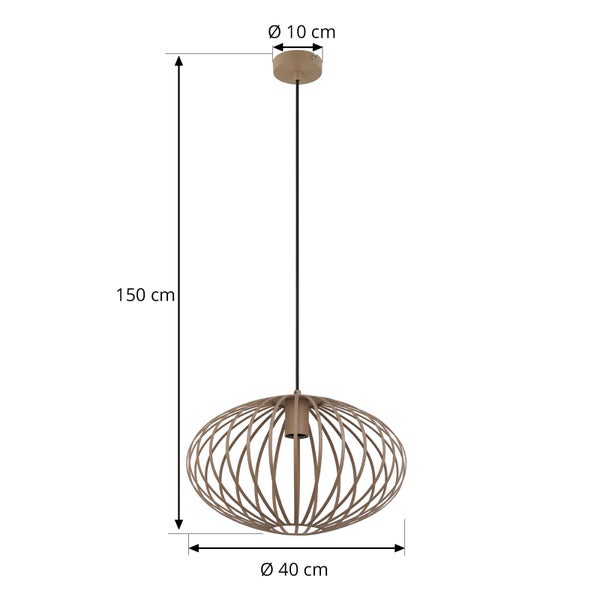 Lindby Pendelleuchte Maivi (Modern) in Chrom aus Metall (1 flammig, E27) - Deckenlampe Esstischlampe Hängelampe Hängeleuchte Wohnzimmerleuchte