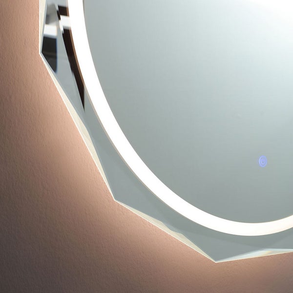 Wandspiegel aus 75cm Durchmesser und LED Belauchtung