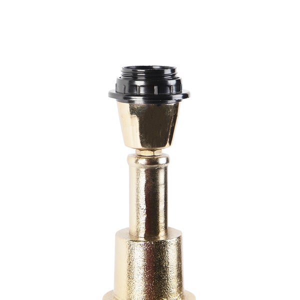 Art Deco Tischlampe Gold ohne Schirm - Diverso