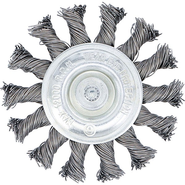 BGS Scheibenbürste Antriebswelle 6 mm gezopft Ø 75 mm - 3982