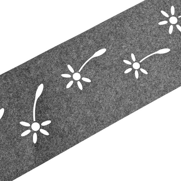 Dekorative Tischdecke aus Filz mit Blumendesign