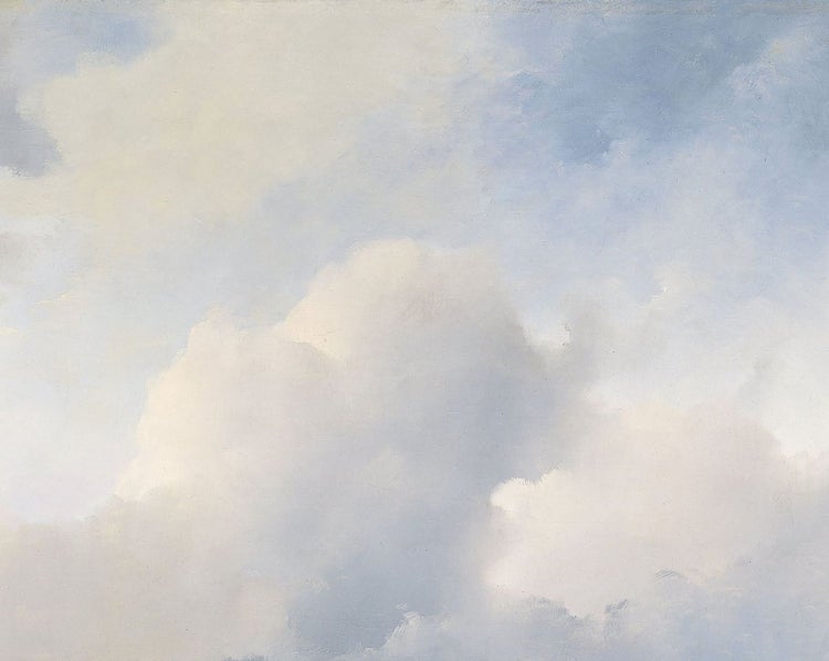 Gemälde mit Wolkenformationen