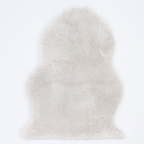 FRANK FLECHTWAREN | Kunstfell Natur, POLYESTER, 90 x 65 cm
