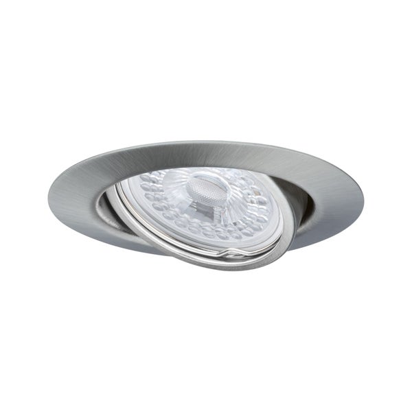 LED Einbauleuchte 3-Step-Dim Base Basisset schwenkbar rund 90mm 20° GU10 3x5W 3x350lm 230V dimmbar 3000K Eisen gebürstet