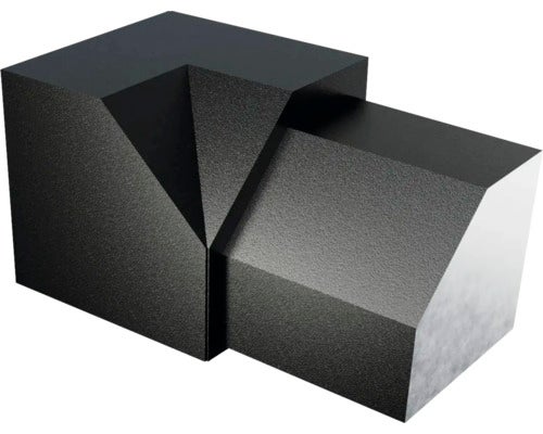 Innenecke Dural Duraplus Diamond 10 mm, 2 ST, Metalldruckguss schwarz matt