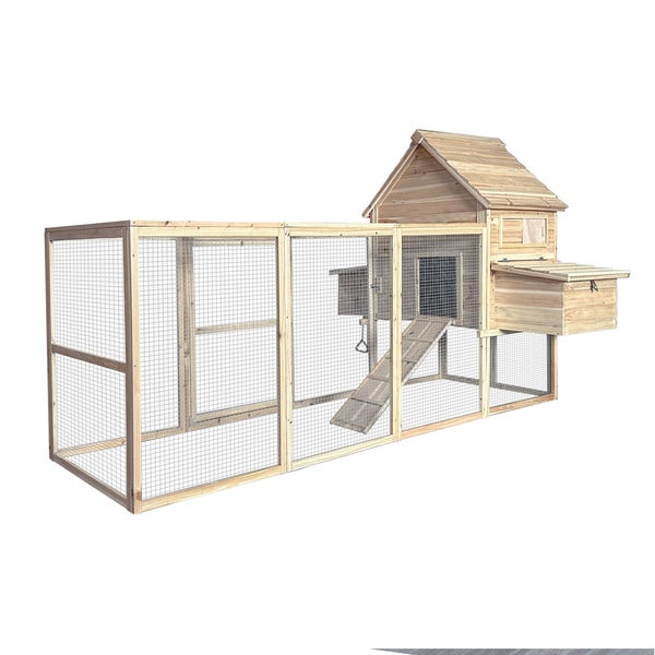 Home Deluxe Hühnerstall TANO – 310 x 150 cm | Großes, wetterfestes Holzgehege mit Auslauf