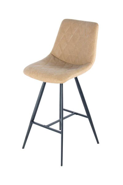 Barstuhl Frances 400 2er-Set Taupe / Schwarz
