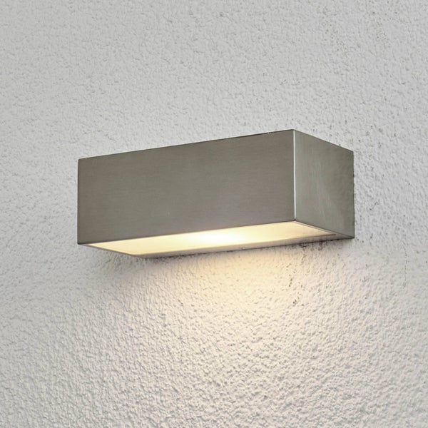 Lindby Leonora (spritzwassergeschützt (Modern) in Alu aus Edelstahl (1 flammig, E27)