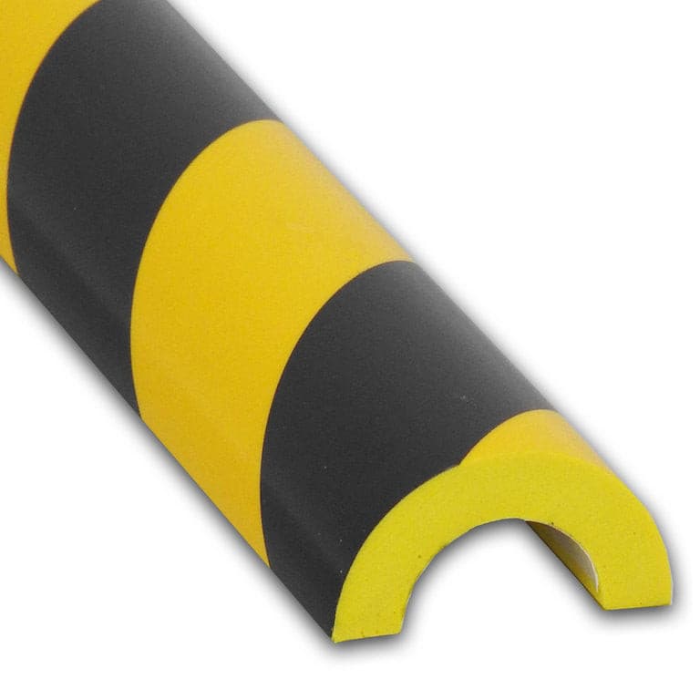UvV Protect Schutzprofil  in schwarz gelb 1 Meter PU-Schaum verschiedene Formen / Typ R30