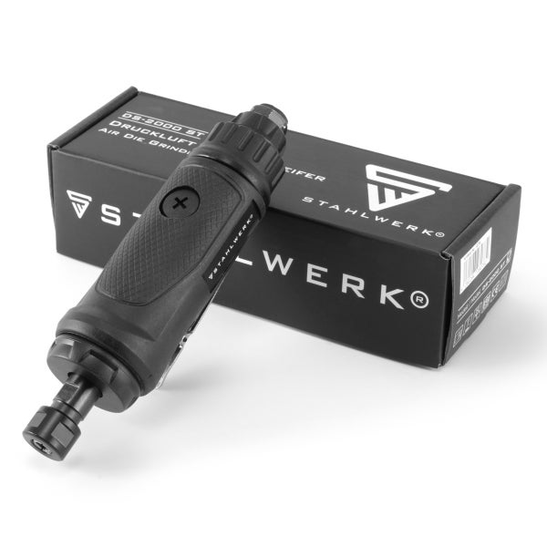 STAHLWERK Druckluft-Geradschleifer mit Verpackung