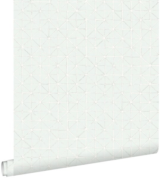 ESTAhome Tapete geometrische Formen Hellgrün - 53 cm x 10.05 m - 148347