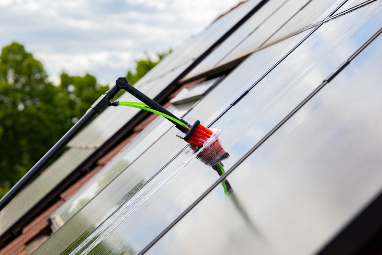 Teleskopstange 3K Vollcarbon mit Fensterwischer - 9.0 m