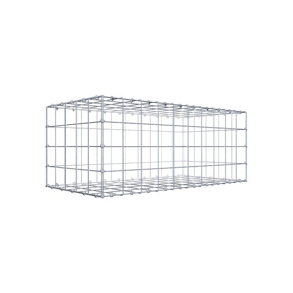 Gabione 100 cm x 40 cm x 50 cm (L x H x T), Maschenweite 10 cm x 10 cm, C-Ring
