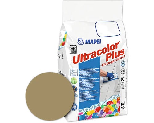 Mapei Ultracolor Plus Flexfuge schnell 5 Kilogramm Sack fuer Fliesen