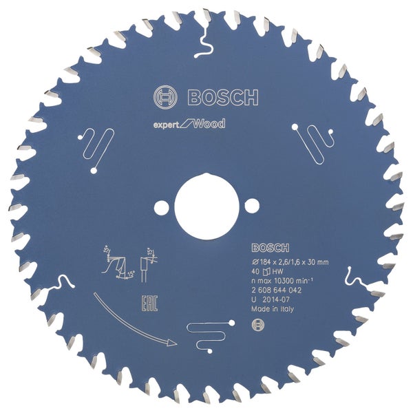 Bosch Expert Wood Kreissägeblatt, Durchmesser 184 Millimeter