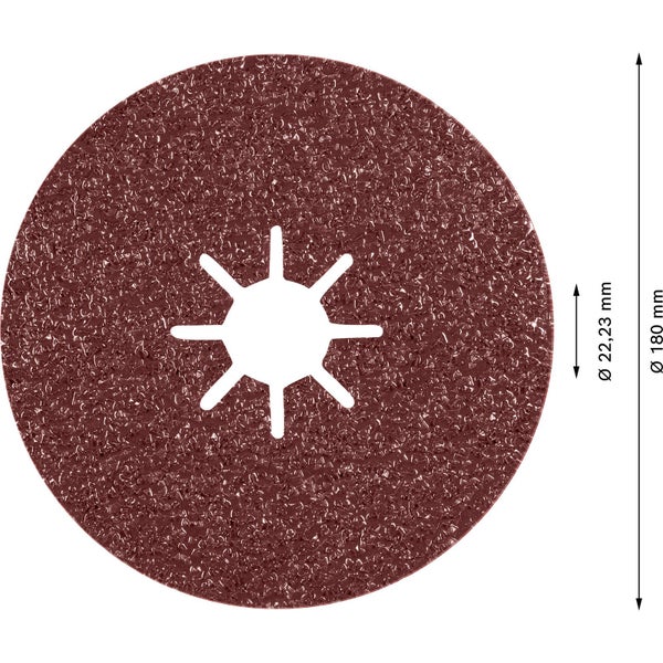 Person mit Arbeitshandschuhen montiert eine Schleifscheibe auf einem Winkelschleifer mit X-Lock System
