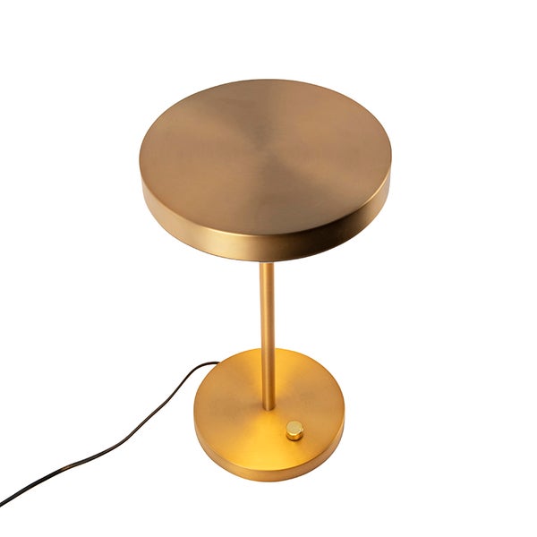 Runde Tischleuchte aus Metall mit Schalter