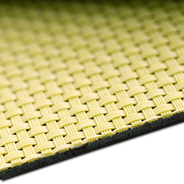 Detailaufnahme einer gewebten Bodenmatte