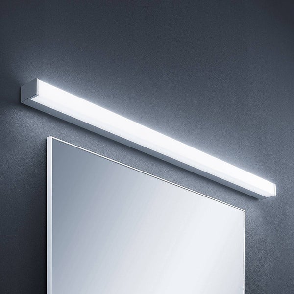 Lindby LED Wandleuchte, Wandlampe Bad Klea (spritzwassergeschützt (Modern) in Chrom aus Aluminium (1 flammig ) - Wandleuchten Spiegelleuchte Badezimmer Wandbeleuchtung Badezimmerleuchte
