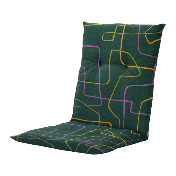 Gartenstuhlauflage Low Back Joah grün - Ca. 105x50 cm - 4er-Set