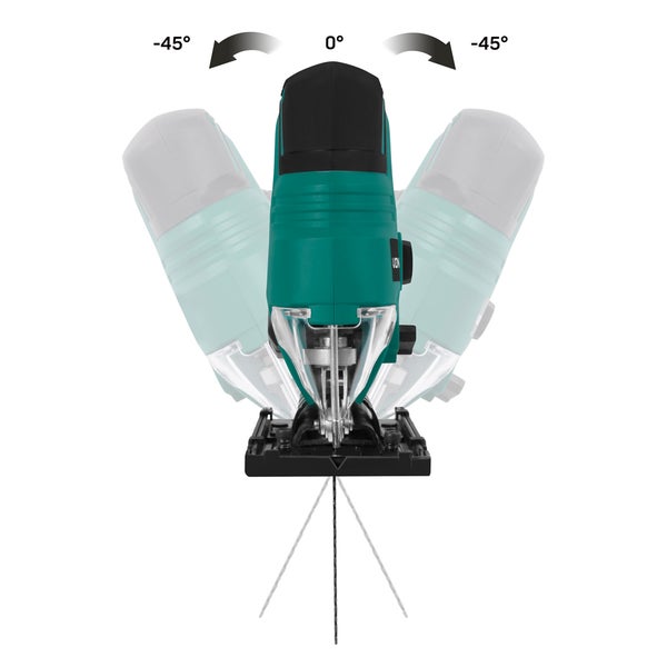 VONROC Stichsäge Akku 20V- Pendelhubstichsäge mit variablem Schnittwinkel & Geschwindigkeit, ergonomischer Griff - mit 2Ah Akku & Ladegerät- inkl. 2 Sägeblätter