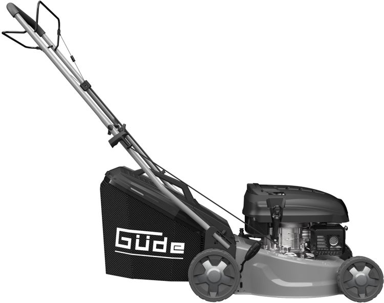 GÜDE Benzin-Rasenmäher Eco Wheeler 415 R | 3in1 mit Radantrieb, 42 cm Schnittbreite, 3 PS, Mulchfunktion, Leichtstart, Stahlgehäuse