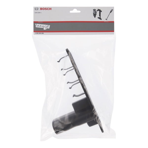 Bosch Zubehörhalter für GAS 18 Volt-1 Akkumulator-Staubsauger, schwarzer Kunststoff, in Originalverpackung.