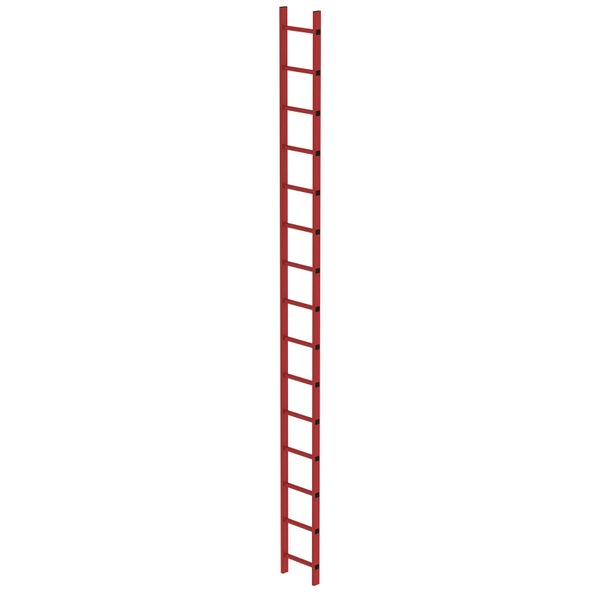 MUNK Schachtleiter aus GFK 300mm breit 15 Sprossen 4,20m lang
