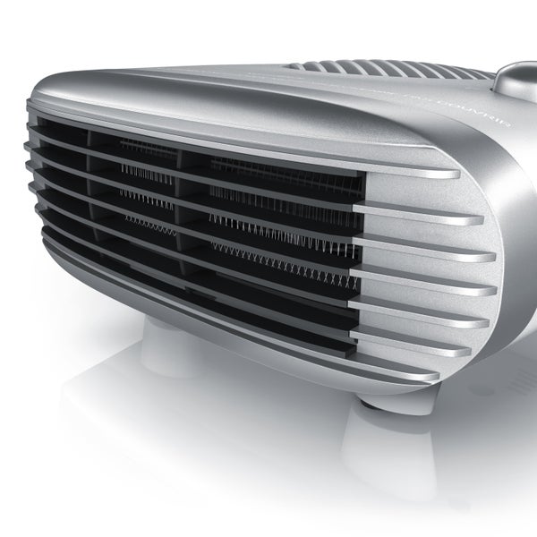 Brandson Heizlüfter 2000W, einstellbares Thermostat, Überhitzungsschutz, Automatische Abschaltung, 3 Leistungsstufen, Weiß/Silber