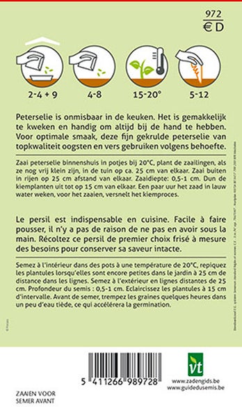 Informationen zum Aussäen von Petersilie