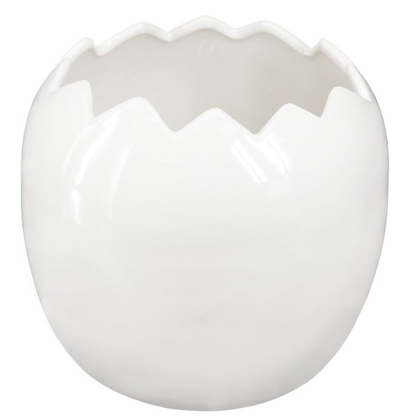 Eierschalen-Übertopf aus Keramik