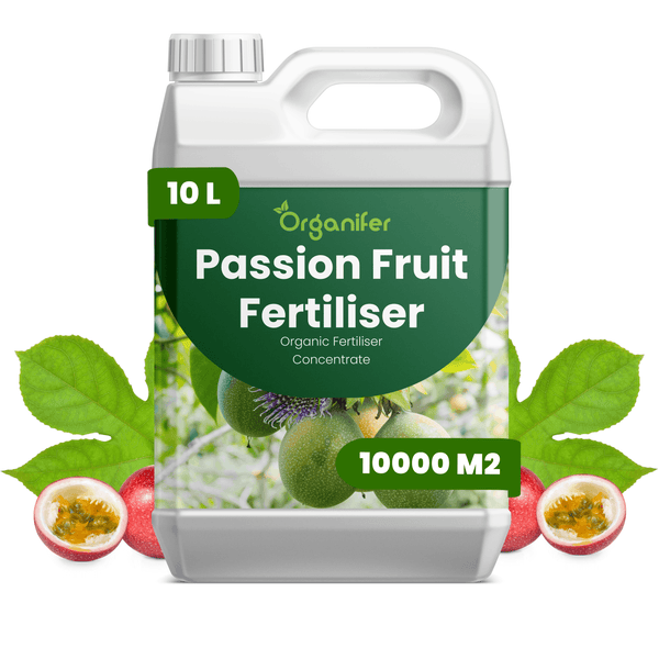 Organifer organischer Passionsfrucht-Dünger Konzentrat, 10 Liter Kanister für 10000 Quadratmeter.