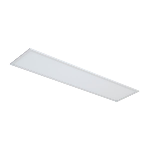 Rechteckiges LED-Panel als Deckenleuchte mit schmalem Rahmen und flachem Diffusor.