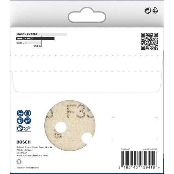 Bosch Schleifscheibe auf Verpackung