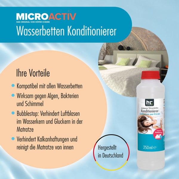Microactiv Wasserbetten Konditionierer, 250 ml Flasche