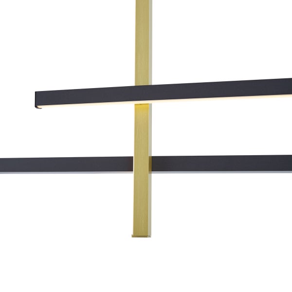 Moderne LED-Hängeleuchte mit linearem Design