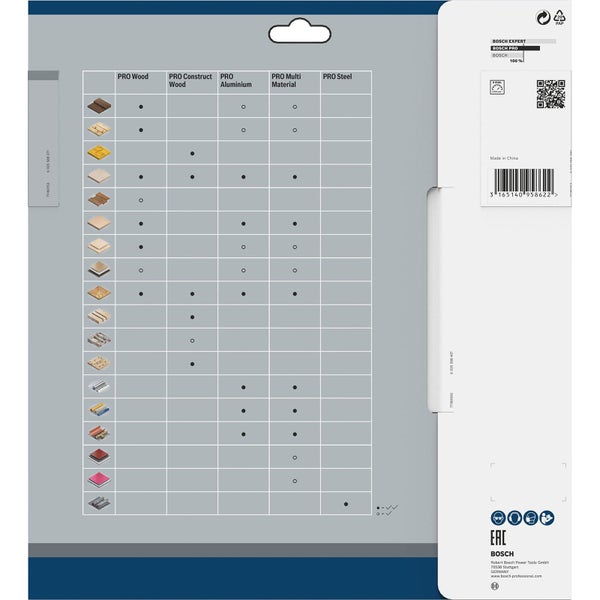 Bosch PRO Wood cordless Blatt für Kreissägen 254 x 2,2 x 30 mm - 2608837734